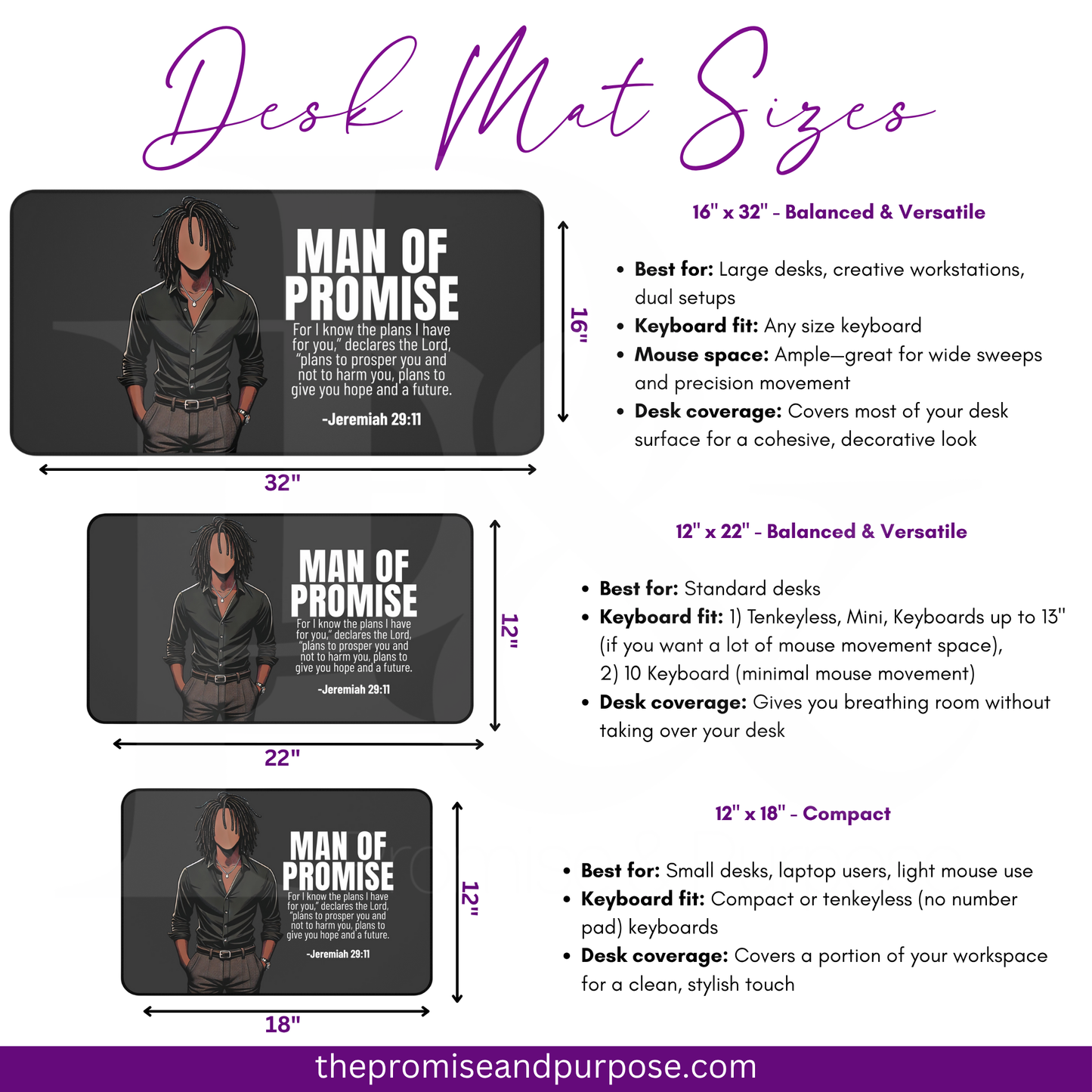 Men of Promise Deskmat - African American Men - MOPBG08