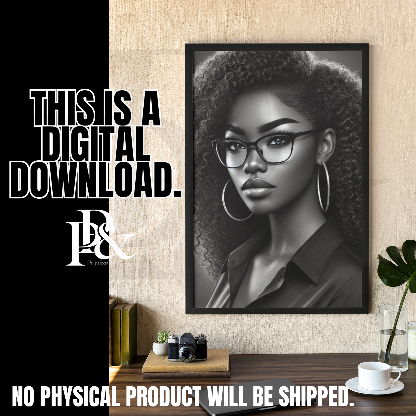Poised with Purpose – Black Woman Clipart | PWP01