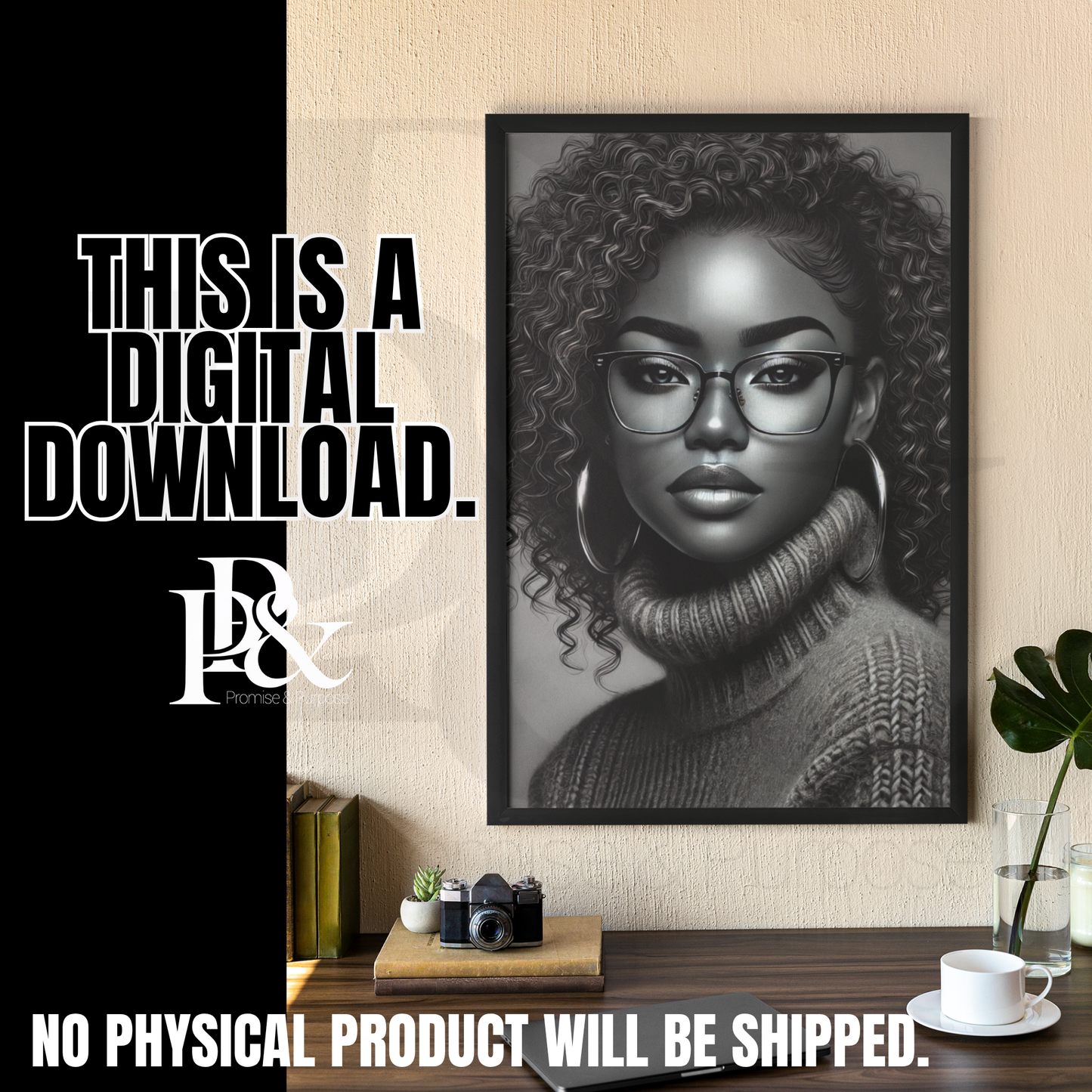 Poised with Purpose – Black Woman Clipart | PWP05