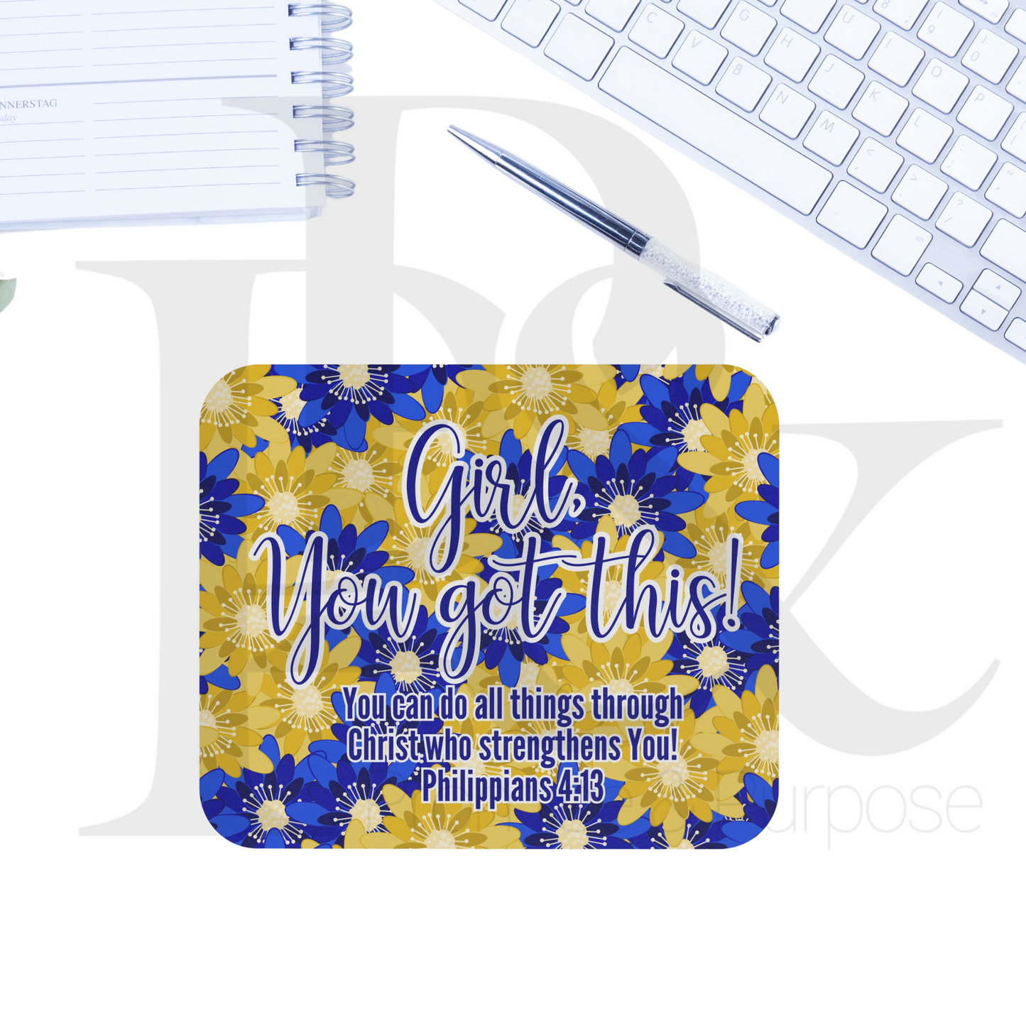 Girl You Got This Text Mousepad - YGTTEXT06