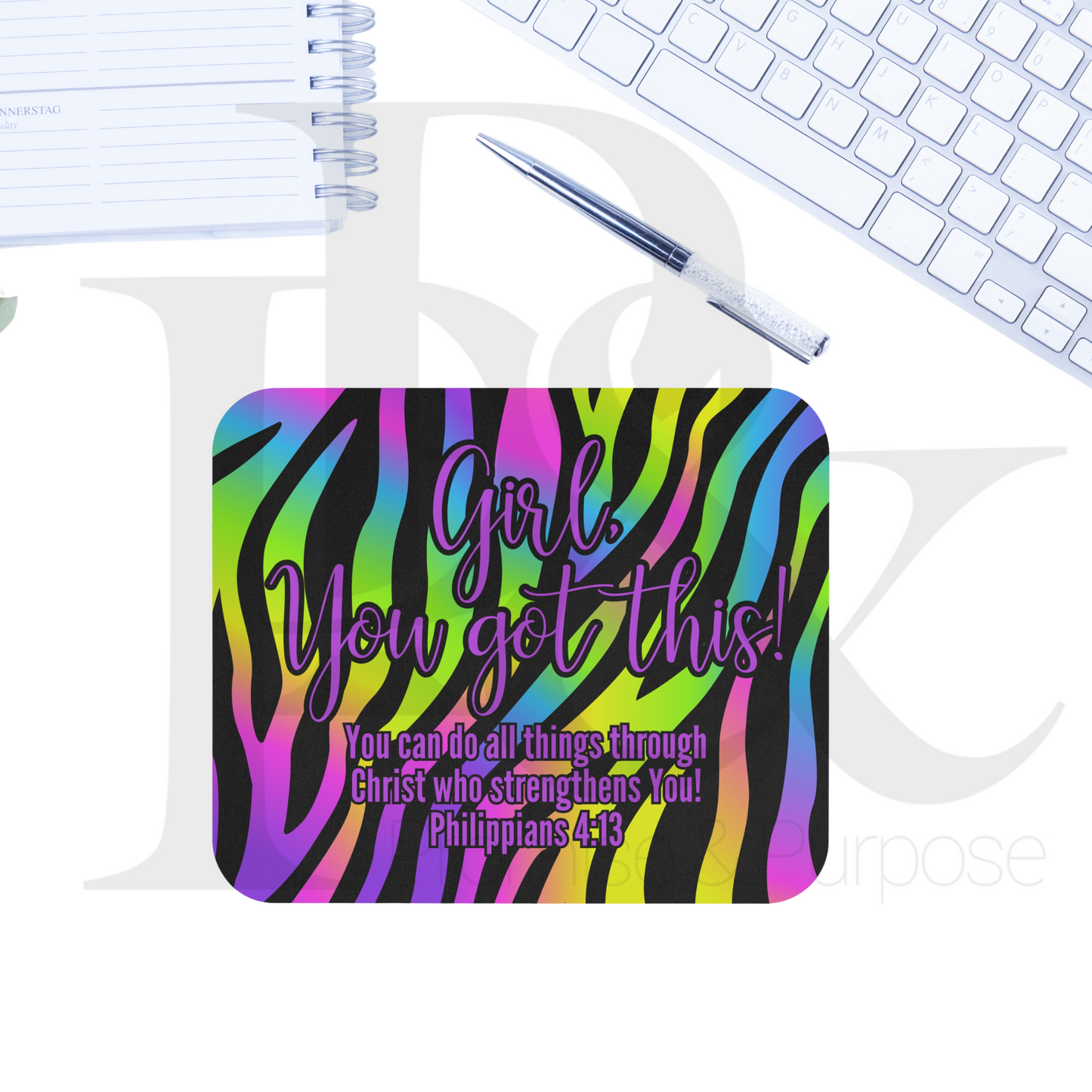 Girl You Got This Text Mousepad - YGTTEXT10