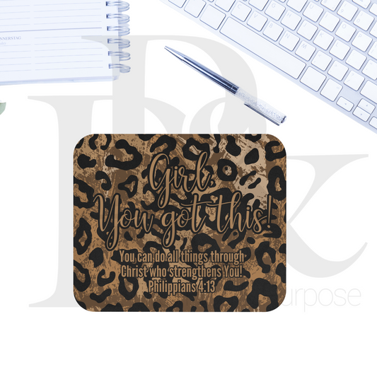 Girl You Got This Text Mousepad - YGTTEXT11