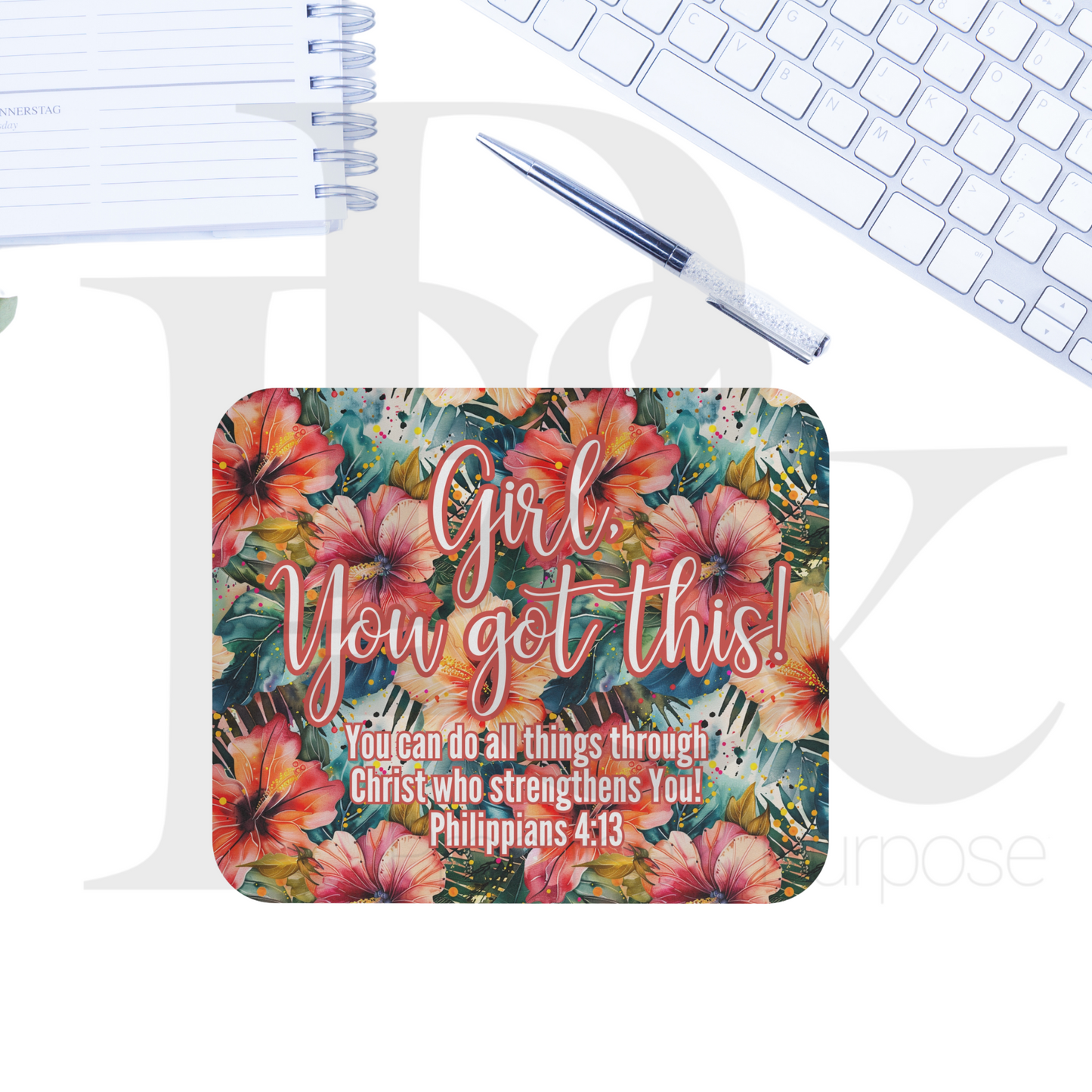 Girl You Got This Text Mousepad - YGTTEXT14