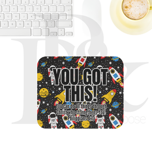 You Got This Text Mousepad - YGTTEXT23