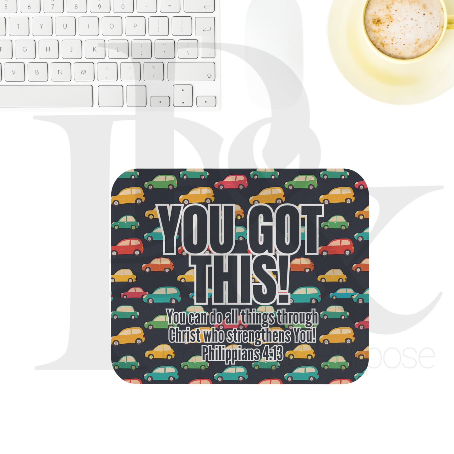 You Got This Text Mousepad - YGTTEXT24