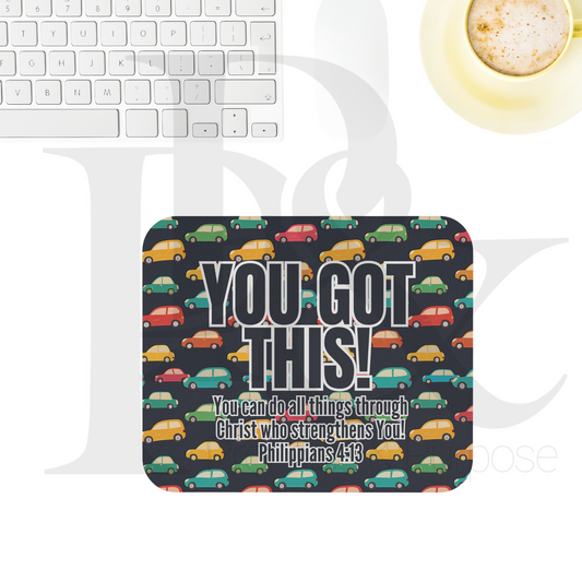 You Got This Text Mousepad - YGTTEXT24