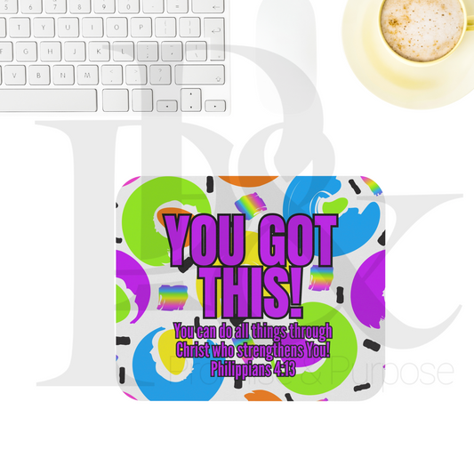 You Got This Text Mousepad - YGTTEXT25