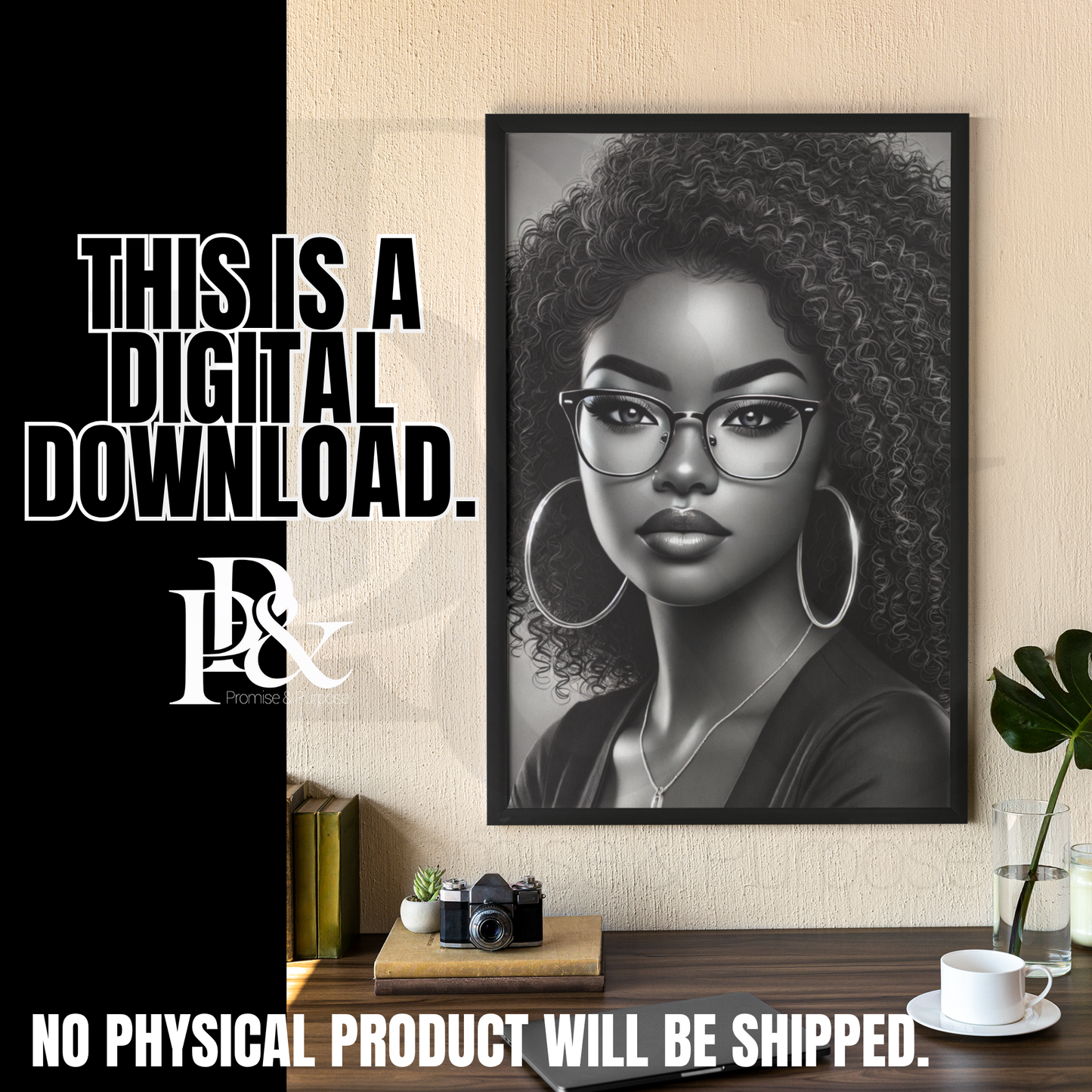 Poised with Purpose – Black Woman Clipart | PWP02