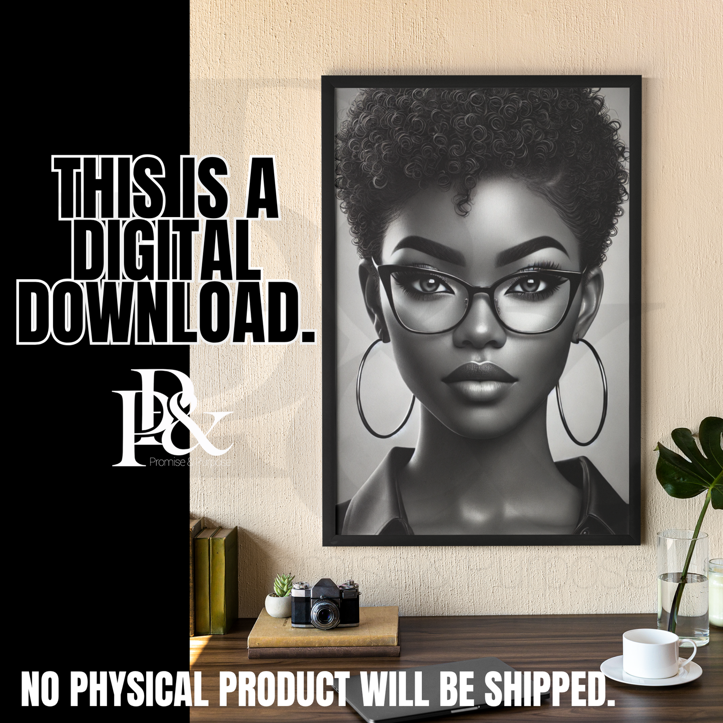 Poised with Purpose – Black Woman Clipart | PWP04