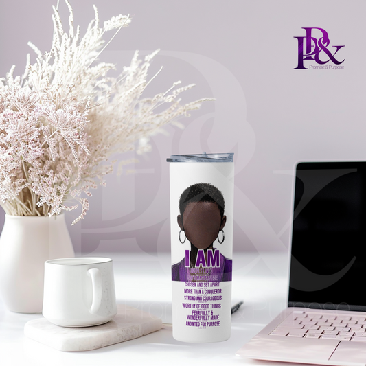 I am Scripture 20oz Tumbler | Faith-Based Desk Decor | IAM06T