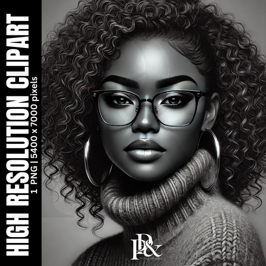 Poised with Purpose – Black Woman Clipart | PWP05