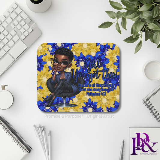 Girl You Got This™ Inspirational Mousepad for Women | Signature Collection 
