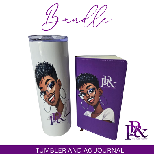 Bundles with Purpose - 20oz Tumbler & A6 Faux Leather Journal