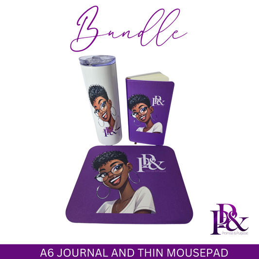 Bundles with Purpose - 20oz Tumbler, A6 Journal, & Thin Mousepad