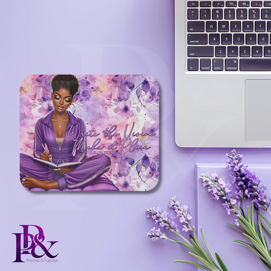 Inspired by the Word Collection – Write the Vision Mousepad | Scripture & Faith-Based Desk Decor | IS01