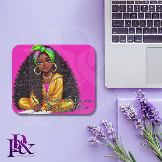 Inspired by the Word Collection – Write the Vision Mousepad | Scripture & Faith-Based Desk Decor | IS11