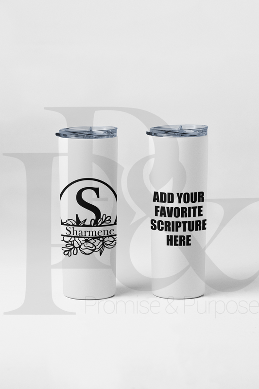 Personalized Tumbler | Add Name & Scripture or Quote | Promise & Purpose®