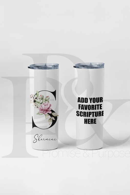 Personalized Tumbler | Add Name & Scripture or Quote | Promise & Purpose®