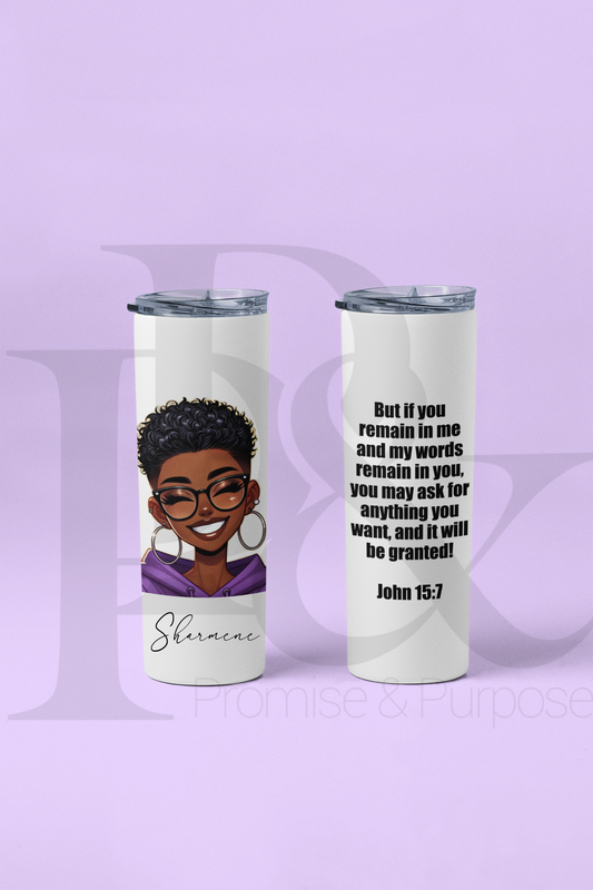 Personalized AI Art Tumbler