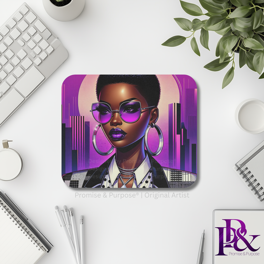Woman mousepad by Promise & Purpose® featuring faith-inspired encouragement for women, perfect for office desks, home workspaces, and everyday motivation.